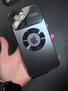 New Titanium Metallic Luxury Matte Case For iPhone 17 16 15 14 13 12 11 Pro Max For Magsafe Glass Lens Camera Protection Cover