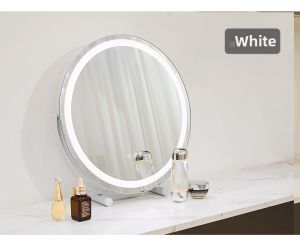 LED Lighted Dimmable Makeup Mirror Desk-Use