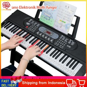 Keyboard Piano Elektronik Digital 61 Keys & Mic Gratis Cocok Bagi Pemula