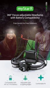 NEXTORCH myStar R & R AA Focusing Headlamp Rechargeable Headlamp Multi-functional Tactical professional lamps Fishing Camping