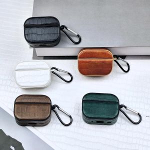 เคสหูฟังลายจระเข้สุดหรูสำหรับ AirPods Pro3 เหมาะสำหรับเคสหนัง AirPods Pro2/Pro/4