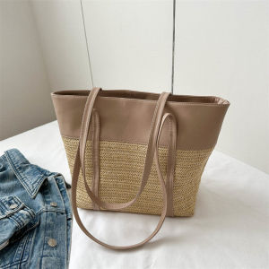 Trendy Large Capacity Commuter Womens Straw Woven Shoulder Bag Fashionable All-Match Tote Bag Popular Selling Point Bag