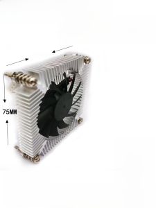 Ultra-Thin 1U ITX All-In-One Computer Industrial PC Heat Sink 1151 1200 CPU Fan HTPC PWM Quiet OPS Fan Cooling System