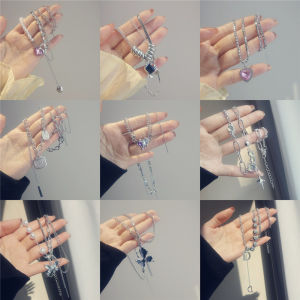 Trendy Spicy Girl Necklace Womens Minimalist High-End Clavicle Chain Lightweight Versatile New 2023 Choker Jewelry