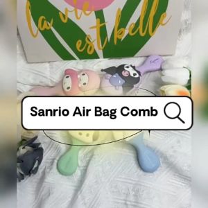 [Ready Stock] Ins Style Cute Aesthetic 3D Sanrio Cartoon Characters Airbag Cushion Comb Portable Anti Static Hair Brush Cheap Soft & Comfortable Simple Stylish Beauty Tools Birthday Gifts Household Bedroom Bathroom Saloon Students Kids Girls Ladies Women