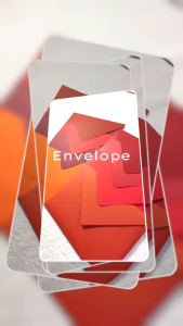 Pink Red Orange Envelope