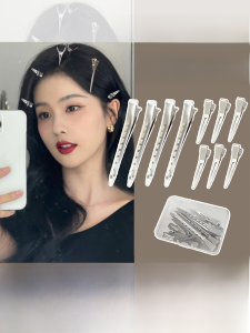 Panfu Hair Clip-On Hair Accessories for Women in Alloy Silver Gold Plated Japanese and South Korean Style Side Clip