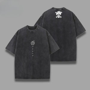 Bandai | One Piece Skull Short Sleeve Tee Anime Washed Vintage Graphic T-Shirt Man Women Cosplay Casual Tops 2026 Summer Y2k Streetwear