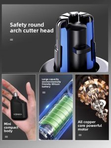 MONLEYTA | Electric Nose Hair Trimmer Mens Tool Womens Nose Pore Hair Removal Razor Nasal Hair Grooming Device Universal Use