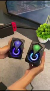 Mengenal Speaker Desktop Subwoofer Stereo Wired 6W USB RGB Light