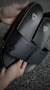 Rootly - Sandal Selop Pria Sendal Slide Slippers Black