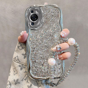 Luxury Cream Flash Compatible Huawei P60 Phone Case Full Cover Protection for Women New Model Nova11Pro Honor X50/X40/X30 Mate40Pro