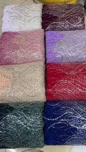 Vải Ren 3D Cao Cấp Chất Lượng Cao Của Nigeria Châu Phi Đính Kết Sequin Thêu Ren Pháp Dành Cho Đám Cưới Năm 2026