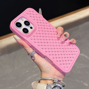 Luxury Solid Color Matte Texture Glitter Shockproof Phone Case For iPhone 16 Pro Max E 14 11 12 13 15 Pro Max Bumper Back Cover