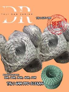 Tali 6mm eceran /tali bahan plastik/tali 6mm 50meter/tali jemuran   /tali ikat mobil