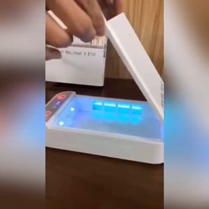 UV Steriliser Box Multi Function Nano Coating Portable USB Sterilization Box UVC Sanitized 99.9 Bacteria Viruses Killing Sterilizing Face Mask Small Objects Disinfection Box Ultraviolet Aromatherapy Sanitation Function Device Case