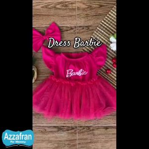 Dress Barbie | Baju Anak Perempuan dan Dewasa | Pesta Ulang Tahun Combed Terbaru Murah Azzafran