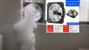 16-Inch Silent High-Velocity Aluminum Alloy Exhaust Fan for Kitchen & Bathroom Ventilation