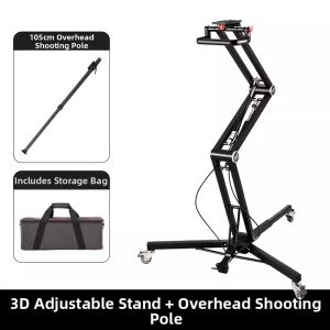 SUBEN | 3D Hovering Tripod with Gas Assist Hydraulic Damping Extendable Legs and Wheels for DSLR Camera