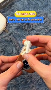 ( GIÁ RẺ ) Tai Nghe Không Dây Tai Nghe Bluetooth Thông Minh Q86 Hộp Sạc Màn Hình LED Thiết Kế Ấn Tượng Nhỏ Gọn Dễ Mang Theo