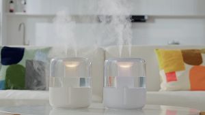 YIOMIO 6800ML Ultrasonic Humidifier Air Purifier Diffuser Humidifier for Bedroom LED Night Light Type-C Ultrasonic Air Humidification Dual Holes Atomized Aromatherapy with water Essential oil