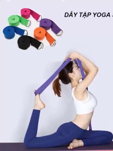 Dây Tập Yoga Cotton dài 180cm loại cao cấp hỗ trợ tập động tác khó tăng độ dẻo uốn người tập Yoga