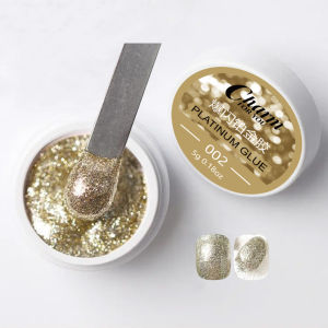 4 colors glitter burst metallic paint glue nail polish professional nail art glitter nail art gold and silver platinum finish