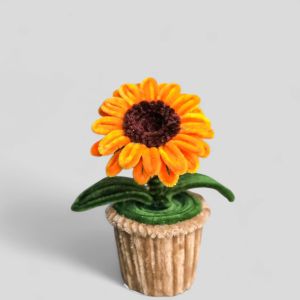 Flower Pot | Kawat Bulu | Hadiah Aesthetic Untuk Bestie | Gift Murah | Bunga Pot Kawat Bulu