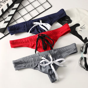 Quần Bơi Nam Chống Ánh Sáng Quần Lửng Tam Giác Dây Rút Quần Lót Lưới Mùa Hè 2025 Cao Cấp Đàn Hồi Nylon