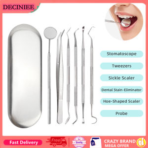 Gương Nha Khoa 3/4/5/6 Bộ Dụng Cụ Chuẩn Bị Nha Sĩ Nha Khoa Bằng Thép Không Gỉ Bộ Dụng Cụ Thăm Dò Chăm Sóc Răng Dụng Cụ Nhíp Máy Cạo Lưỡi Liềm