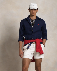 Polo Ralph Lauren Men Classic Fit Linen Long Sleeve Shirt [Sale]