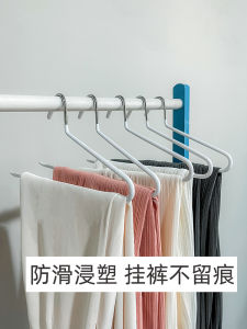 Non-Slip Plated Goose Shape Adult Closet Pants Rack Space Saving Black White Storage Pants Clip Smooth Surface Wardrobe Organizer