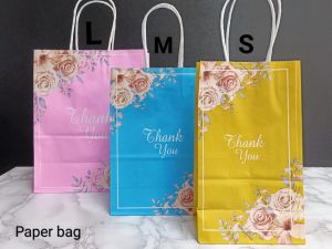 【EONMIR】Ready Stock / RM0.36 / 10 Color / Paper Beg Kenduri Kahwin / Harga Murah / Paper Gift Beg Paper Beg Thank You Bunga Telur / Birthday Gift Beg Hadiah