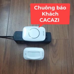 Bộ chuông báo khách báo động chống trộm hồng ngoại không dây CACAZI M10 hàng chính hãng
