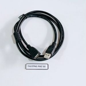 Cáp nối dài USB 2.0 dài 1.5m / 3m / 5m / 10m (Cáp chống nhiễu - Màu Đen hoặc Xám)