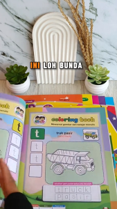 Paket Hemat Isi 5 Buku Mewarnai 48 halaman Full Colour