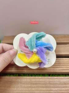Colorful Windmill Hair Pin彩色风车发夹 【Ready Stock成品】 Handmade Twist stick Cute Hair Clip/ Hair Pin手工扭扭棒可爱发夹