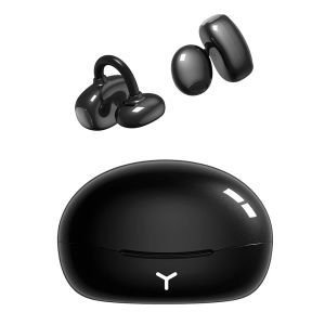 Open Ear Earbuds tws Air Conduction Headphones Wireless Earbuds Bluetooth 6.0 Clip on Headphones with Mic Over Ear Earbuds