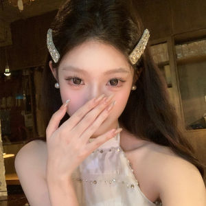 Korean Style Luxury Hair Clips Womens Elegant Side BB Bristle Hairpins Forehead Fringe Hair Accessories Fashionable Hair Decorations