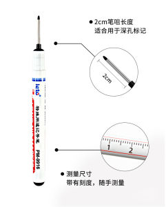Quick Dry Oil-Based Metal Marking Pen Long Nib Steel Sheet Line Drawing Marker for Woodworking Decoration Business Office Use