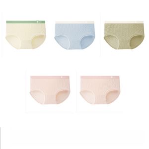 Miiow | Medical Grade Womens Underwear Pure Cotton Antibacterial Triangle Shorts High Elasticity Comfortable Mid Waist Briefs Panties