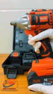Máy siết bulong 2in1 FUTA 199V không chổi than dùng bjn 10cell Tặng kèm 1 đầu khẩu máy bắn ốc xe máy xe hơi...