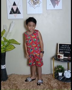 KIDS TERNO Sando and Shorts for Kids Cotton Spandex KTS