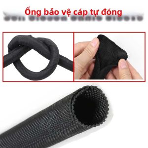 Ống Bọc Dây Cáp PET Tự Đóng 2M 3mm-30mm Cách Điện Bảo Vệ Dây Dẫn Ô Tô Quản Lý Dây Ống Tách Dây