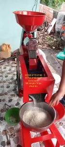 Máy xát gạo đơn mini điện 1 pha 3kw lõi đồng