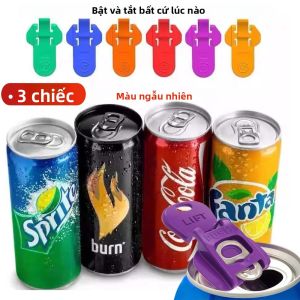 Bộ Dụng Cụ Mở Nắp Lon Nước Giải Khát Nhiều Màu Sắc - 1/3/6/12 Chiếc Có Nắp Bảo Vệ Tiện Dụng Cho Các Bữa Tiệc Tiệc Nướng Bãi Biển - Dụng Cụ Mở Nắp Lon Nước Nhiều Màu Sắc