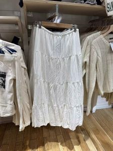 High-Waist Midi Skirt for Women Brandy BM Official Site Easiest to Match Cotton Cake Skirt with Drawstring Elastic Waist