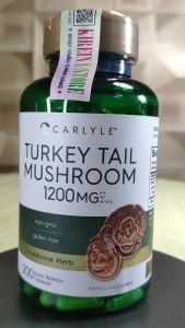 Viên uống nấm Vân chi tăng cường miễn dịch cung cấp dinh dưỡng quý giảm nguy cơ ung thư Carlyle Turkey Tail Mushroom 200 viên