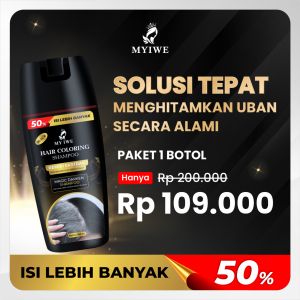 MYIWE SHAMPO VARIAN BLACK (BLACK) SHAMPO UBAN SHAMPO PENGHILANG UBAN PENGHITAM RAMBUT BERUBAN MYIWE SHAMPO ORIGINAL ISI 150 ML PENUTUP UBAN PEWARNA RAMBUT HITAM VARIAN HITAM