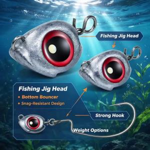 10pcs 3.5g-21g Glow Fish Eyed Sinker Drop Shot Weight Luminous Rig Non-Snag Weight Casting Sinker Crankbait Hook Fishing Tackle